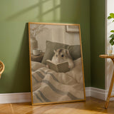 Additional product detail of Campbell’s Dwarf Hamster Reading in Bed Poster.