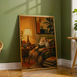Additional product detail of Chinese Hamster Reading in Armchair Poster.