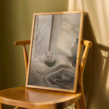 Product detail view of Winter White Hamster Reading in Bed Poster.