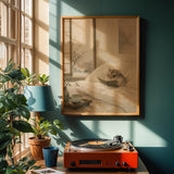 Alternate product view of Russian Dwarf Hamster Reading in Bed Poster.
