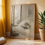 Additional product view of Russian Dwarf Hamster Reading in Bed Poster.