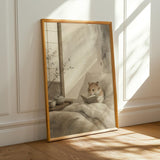 Alternate product presentation of Chinese Hamster Reading in Bed Poster.