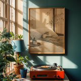 Product view of Hamster Reading Book Poster.