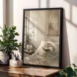Product gallery view of Pearl Dwarf Hamster Reading in Bed Poster.