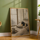 Additional product detail of Satin Guinea Pig Reading in Bed Poster.
