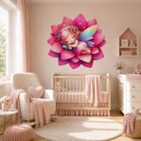 Alternate product presentation of Sleeping Fairy Wall Vinyl Decal.