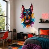 Alternate gallery view of Cool Doberman Wall Vinyl Decal.