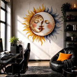 Alternate product presentation of Sun and Moon Wall Vinyl Decal.