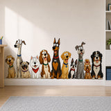 Additional product detail of Funny Dog Group Wall Vinyl Decal.
