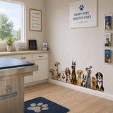 Alternate product presentation of Funny Dog Group Wall Vinyl Decal.