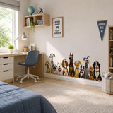 Additional product view of Funny Dog Group Wall Vinyl Decal.