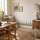 Alternate product presentation of Peppermint Herb Border Wall Vinyl Decal.