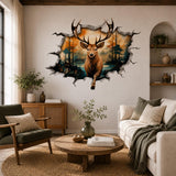 Additional product detail of 3D Deer Wall Vinyl Decal.