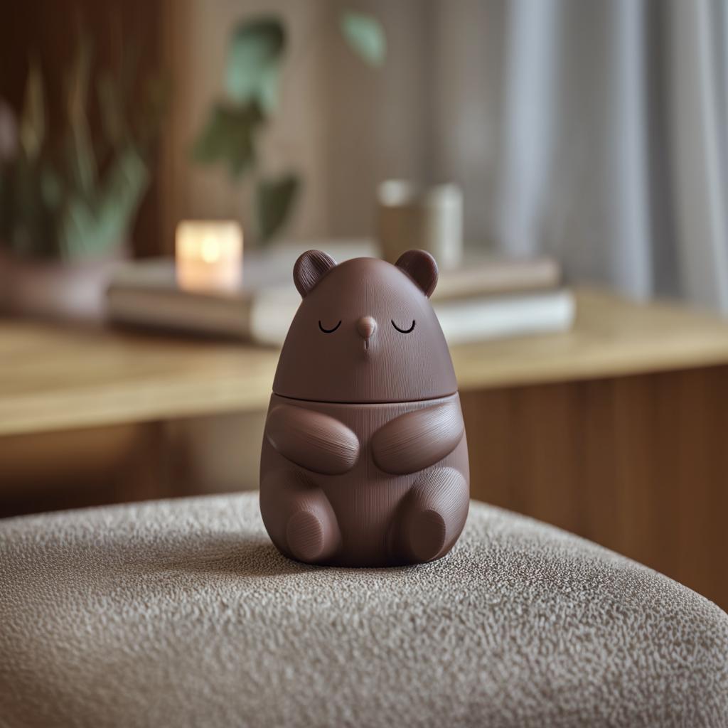 Product gallery view of 3D Printed Sleeping Bear Memorial Urn.