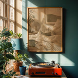 Alternate product view of White Budgerigar Reading in Bed Poster.
