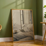 Additional product detail of White Budgerigar Reading in Bed Poster.