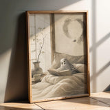 Additional product detail of Budgerigar Reading in Bed Poster.