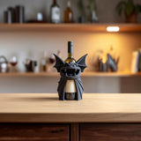 Alternate product view of 3D Printed Bat Monster Wine Bottle Holder.