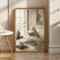 Product view of Yellowface Budgerigar Reading in Bed Poster.