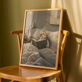 Product detail view of Cockatiel Reading in Bed Poster.