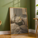Additional product detail of Cockatiel Reading in Bed Poster.