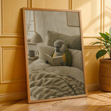 Additional product presentation of Senegal Parrot Reading in Bed Poster.
