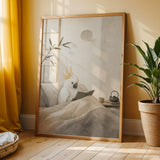 Additional product view of White Cockatoo Reading in Bed Poster.