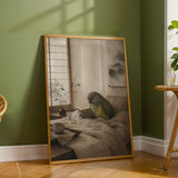Additional product detail of Senegal Parrot Reading in Bed Poster.