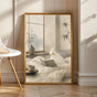 Product view of Albino Cockatiel Reading in Bed Poster.