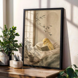 Product gallery view of Fife Fancy Canary Reading in Bed Poster.