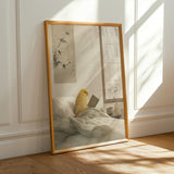 Alternate product presentation of American Singer Canary Reading in Bed Poster.