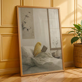 Additional product presentation of American Singer Canary Reading in Bed Poster.