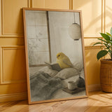 Additional product presentation of Gloster Canary Reading in Bed Poster.
