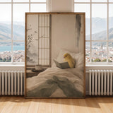Alternate gallery view of Waterslager Canary Reading in Bed Poster.