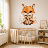 Alternate product view of Cute Fox Wall Vinyl Decal.