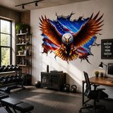 Additional product view of Bald Eagle Wall Vinyl Decal.