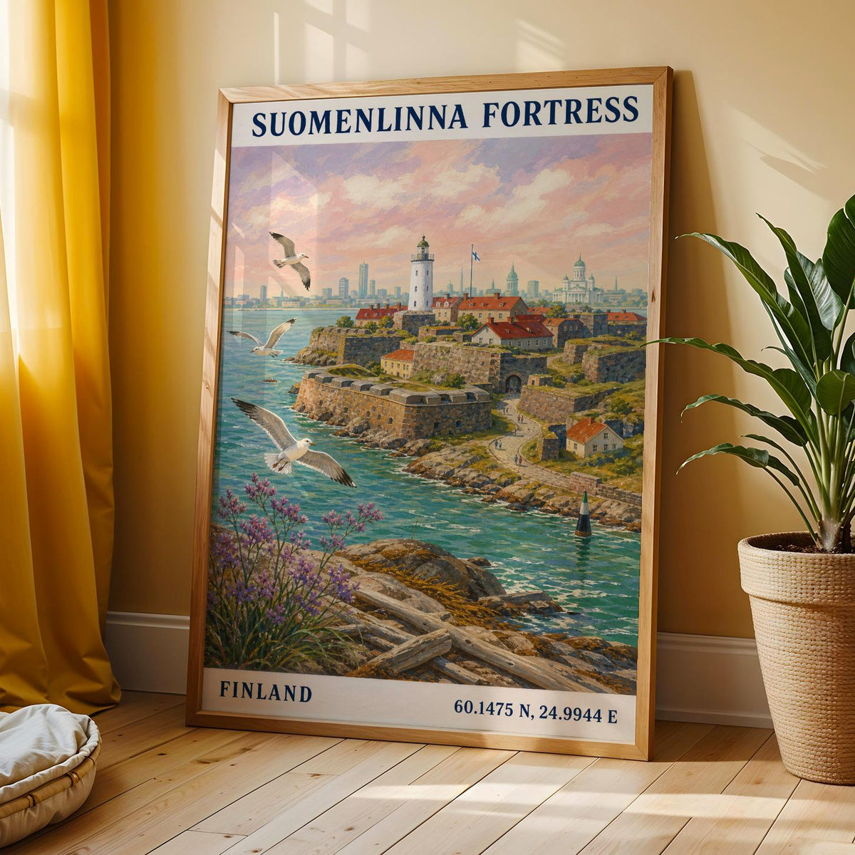 Alternate product view of Suomenlinna Fortress Art Print Poster.