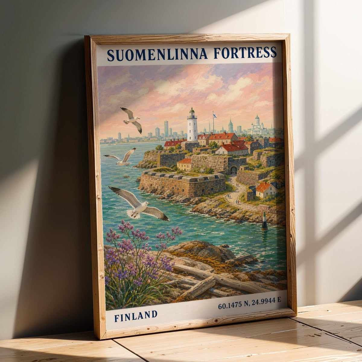 Additional product detail of Suomenlinna Fortress Art Print Poster.