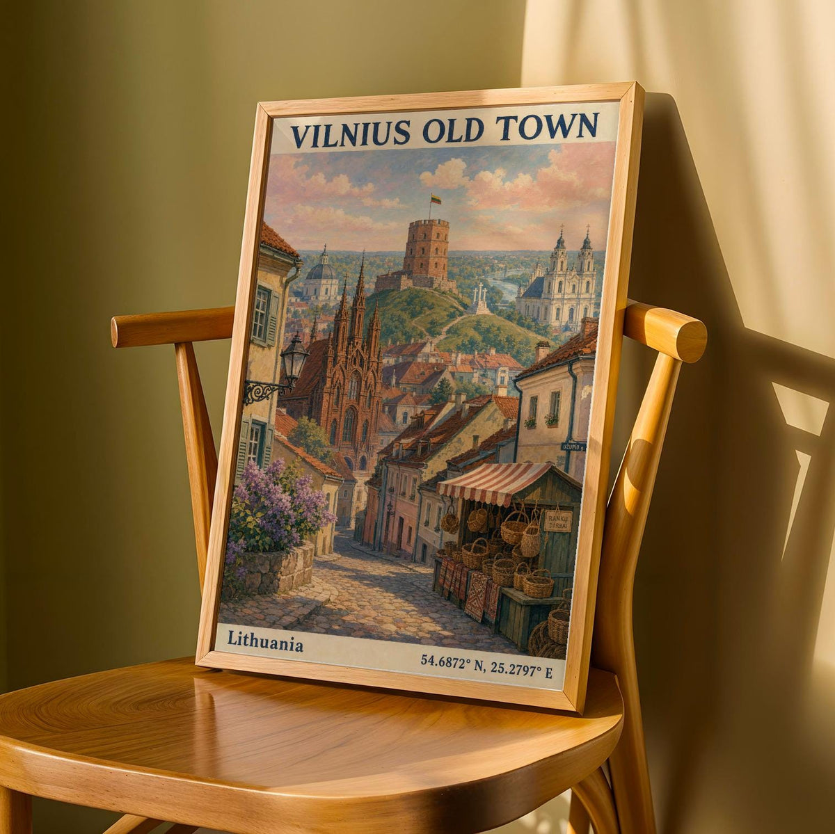 Alternate gallery view of Vilnius Old Town Art Print Poster.