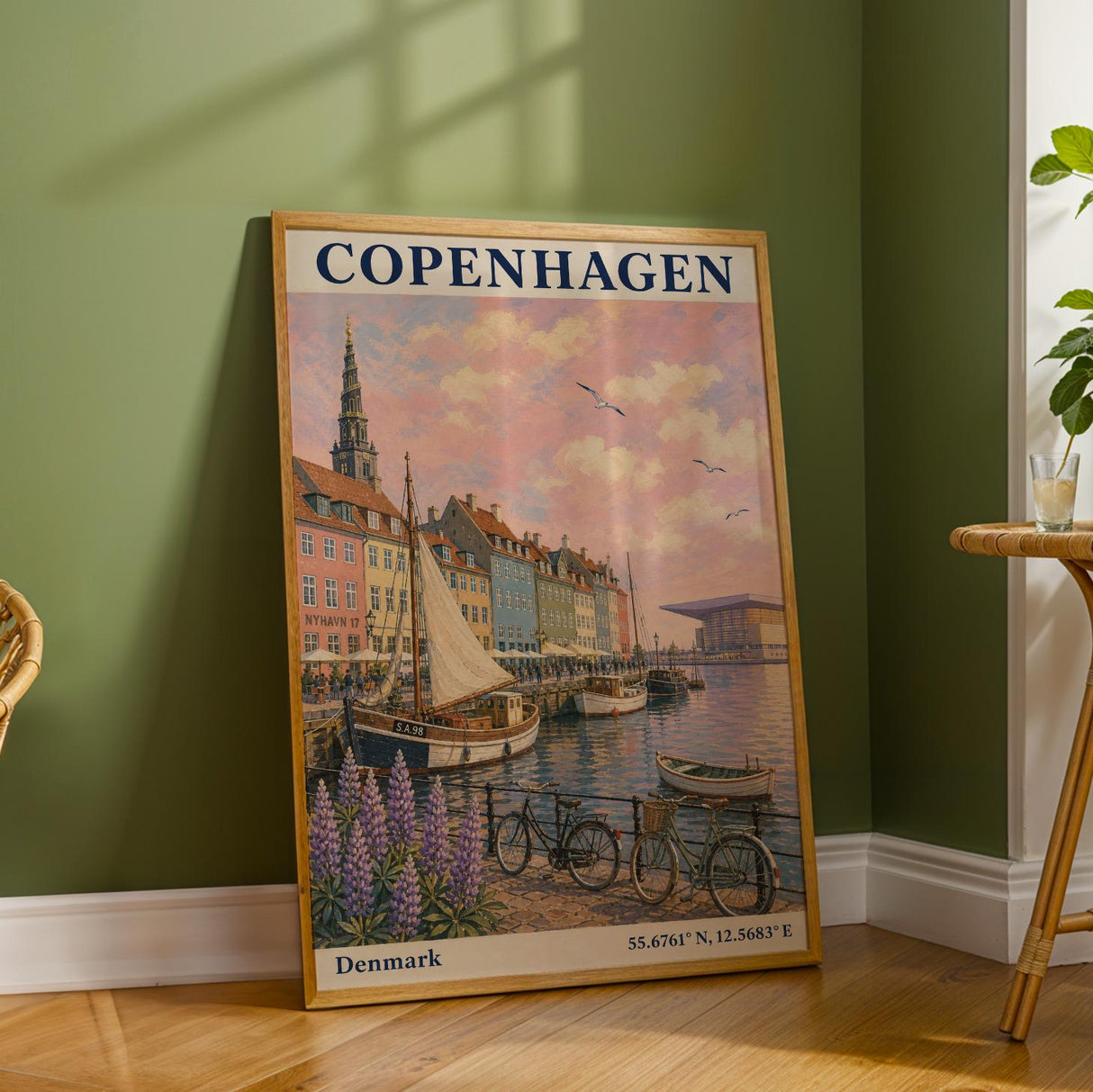 Additional product detail of Copenhagen Harbor Travel Poster.