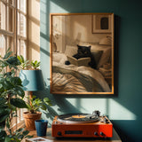 Alternate product view of Bombay Cat Reading in Bed Poster.