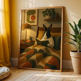 Additional product view of Dutch Rabbit Reading in Armchair Poster.