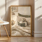 Product view of Russian Dwarf Hamster Reading in Bed Poster.