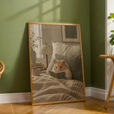 Additional product detail of Chinese Hamster Reading in Bed Poster.