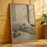 Alternate product presentation of Hamster Reading Book Poster.