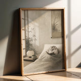 Product presentation view of Pearl Dwarf Hamster Reading in Bed Poster.