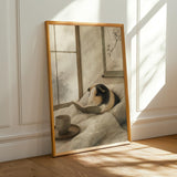 Alternate product presentation of Satin Guinea Pig Reading in Bed Poster.