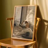 Product detail view of Coronet Guinea Pig Reading in Bed Poster.