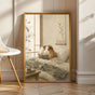 Product view of Teddy Guinea Pig Reading in Bed Poster.