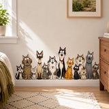 Additional product detail of Funny Cat Group Wall Vinyl Decal.